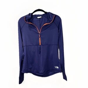 The North Face Hoodie Womens S 1/2 zip flash dry Baselayer Climb Hiking Beach